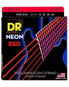 Nre 9 46 Neon Струны для электрогитар Dr