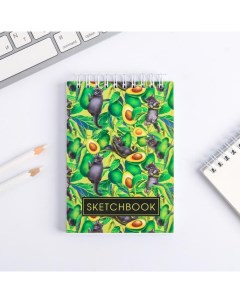 Скетчбук Sketchbook avocado А6 80 л 100 г м Nobrand