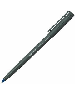 Ручка роллер Uni Ball II Micro синяя корпус черный UB 104 Blue 12 шт Uni mitsubishi pencil