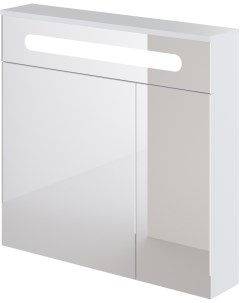 Зеркало шкаф Коломна 80 с подсветкой белый KOL Z 80 P W Diwo
