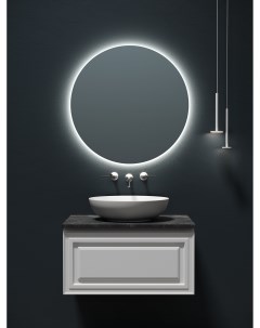 Мебель для ванной Very 80 подвесная столешница black sky Bianco без отверстия под смеситель Sancos