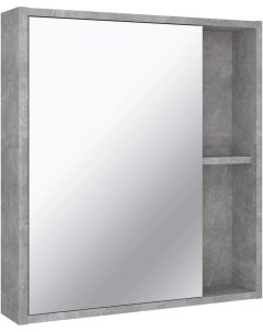 Зеркальный шкаф 60x65 см серый бетон L R Эко 00 00001186 Runo