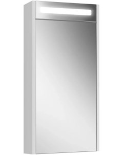 Зеркальный шкаф 40x80 см белый глянец R Неман ВШ 40 4810924276803 Belux