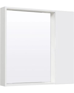 Зеркальный шкаф 75x75 см серый бетон белый L R Манхэттен 00 00001045 Runo