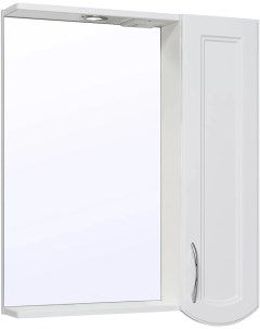 Зеркальный шкаф 65x79 1 см белый R Неаполь 00 00001030 Runo