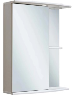 Зеркальный шкаф 55x75 см белый L Николь 00000000037 Runo