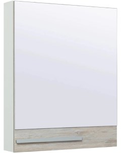 Зеркальный шкаф 60x75 см дуб скандинавский белый R Вудлайн 00 00001006 Runo