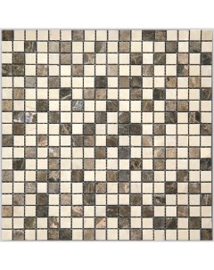 Мозаика Natural i Tile 4MT 03 15T Мрамор коричневый поверхность состаренная 29 8x29 8 Mir mosaic