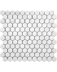 Мозаика Natural i Tile 4M088 DP Carrara Мрамор белый поверхность полированная 29 5x28 Mir mosaic