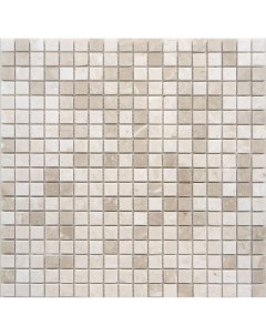 Мозаика Natural i Tile 4M090 15P Travertine Травертин бежевый поверхность полированная 29 8x29 8 Mir mosaic