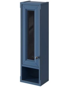 Шкаф одностворчатый синий матовый L Jardin 10490L B036 Caprigo