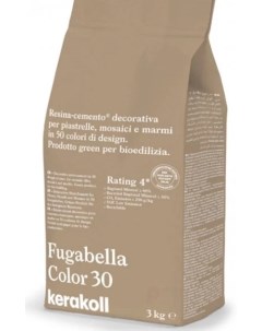 Декоративная полимерная затирка Fugabella Color 3кг 30 Kerakoll