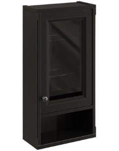 Шкаф одностворчатый черный матовый R Jardin 10492R B032 Caprigo