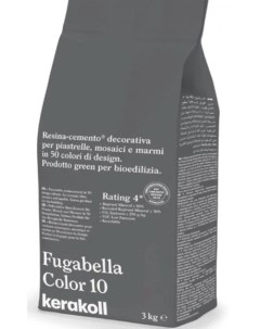 Декоративная полимерная затирка Fugabella Color 3кг 10 Kerakoll
