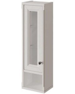 Шкаф одностворчатый белый матовый L Jardin 10490L B031G Caprigo