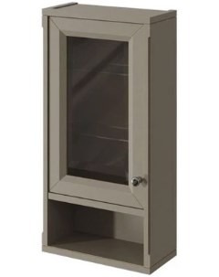 Шкаф одностворчатый серый матовый L Jardin 10492L B021 Caprigo