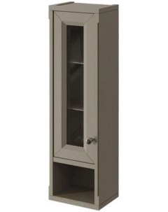 Шкаф одностворчатый серый матовый L Jardin 10490L B021 Caprigo