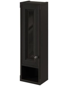 Шкаф одностворчатый черный матовый L Jardin 10490L B032 Caprigo