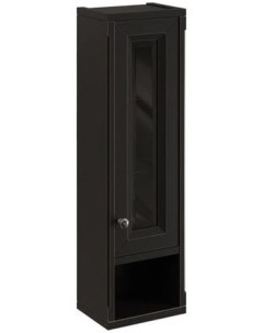 Шкаф одностворчатый черный матовый R Jardin 10490R B032 Caprigo