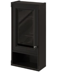 Шкаф одностворчатый черный матовый L Jardin 10492L B032 Caprigo