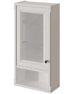 Шкаф одностворчатый белый матовый L Jardin 10492L B031G Caprigo