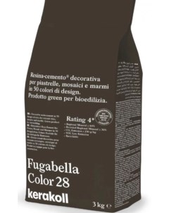 Декоративная полимерная затирка Fugabella Color 3кг 28 Kerakoll