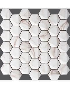 Мозаика Hexagonal Calacata 30x30 Grespania ceramica