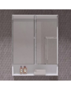 Зеркальный шкаф 61x80 см белый Фреш Opadiris