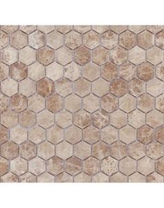 Мозаика Pietrine Hexagonal Emperador light MAT hex 18x30x6 Leedo ceramica
