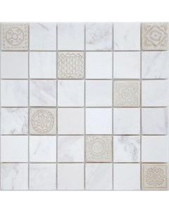 Мозаика Art Stone Art Dolomiti bianco MAT 48x48x8 Leedo ceramica