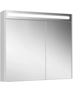 Зеркальный шкаф 90x80 см белый глянец L R Неман ВШ 90 4810924276872 Belux