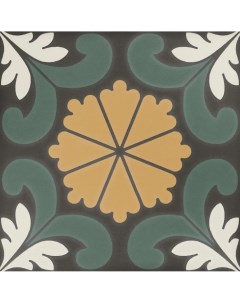Керамогранит Sync Flower Green 15x15 Dna tiles