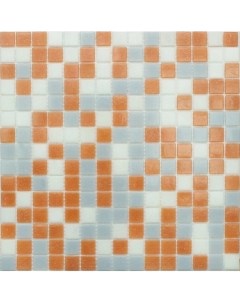 Стеклянная плитка мозаика MIX13 стекло серо розовый бумага 2 0 2 0 0 4 32 7 32 7 Nsmosaic