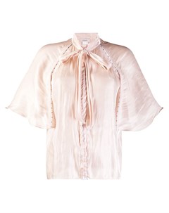 Murmur блузка с воротником на завязке нейтральные цвета Murmur
