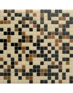 Стеклянная плитка мозаика MIX15 стекло черно коричневый сетка 1 0 1 0 0 4 32 7 32 7 Nsmosaic