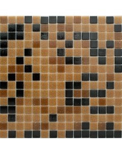 Стеклянная плитка мозаика MIX8 стекло черно коричневый бумага 2 0 2 0 0 4 32 7 32 7 Nsmosaic
