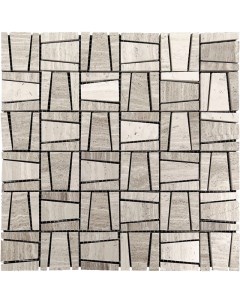 Мозаика Natural S line 7KB P23L Мрамор серый поверхность полированная 30 5x30 5 Mir mosaic