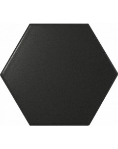 Плитка Equipe Scale Hexagon Black Matt 10 7x12 4 Equipe ceramicas