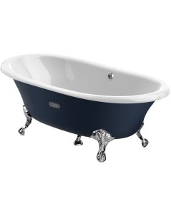 Чугунная ванна 170x85 см с противоскользящим покрытием Newcast Navy Blue 233650004 Roca