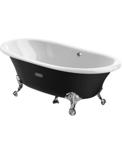 Чугунная ванна 170x85 см с противоскользящим покрытием Newcast Black 233650002 Roca
