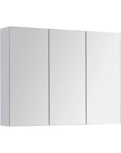 Зеркальный шкаф 100x74 см белый глянец Premium 77 9003W Dreja