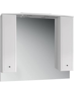 Зеркальный шкаф 100x86 4 см белый глянец Адажио В 105 Ш 4810924243300 Belux