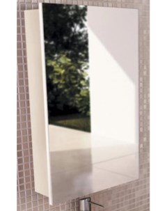 Зеркальный шкаф 48x70 см белый глянец Диана 00003118242 Comforty