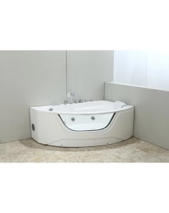 Акриловая гидромассажная ванна 160x100 см Galaxy 500800R Black&white