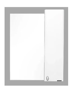 Зеркальный шкаф 65x80 см белый глянец Неаполь 00004148728 Comforty