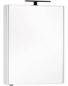Зеркальный шкаф 64 5x85 1 см белый Тулон 00183391 Aquanet