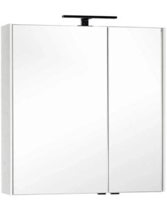 Зеркальный шкаф 85x85 1 см белый Тулон 00182723 Aquanet