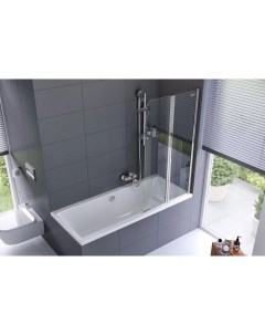 Шторка для ванны 80 см R прозрачное стекло Axel KAAX 1309 800 PR Excellent