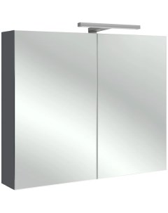 Зеркальный шкаф серый антрацит 80x65 см Odeon Up EB796RU N14 Jacob delafon