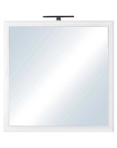 Зеркало 80x80 см белый глянец Лотос СС 00000387 Style line